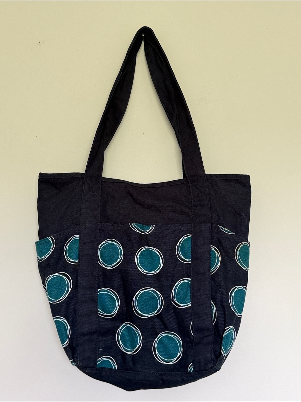 Thirty-one Navy & Teal Print Tote Bag